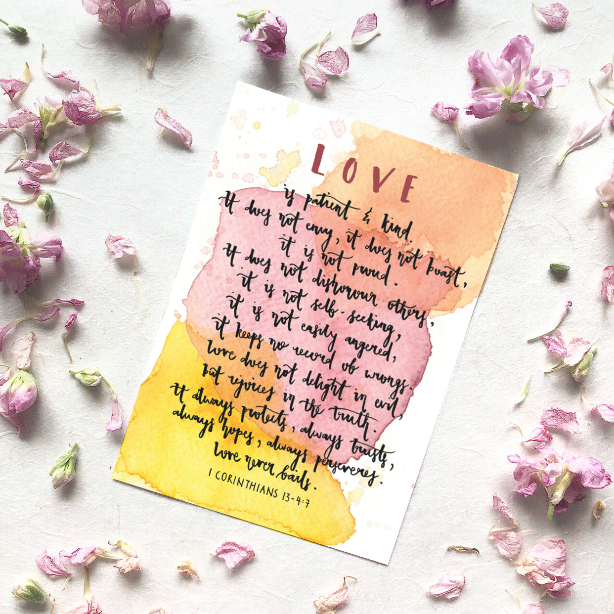 Love Series | Inspirational Postcards - Set of 4